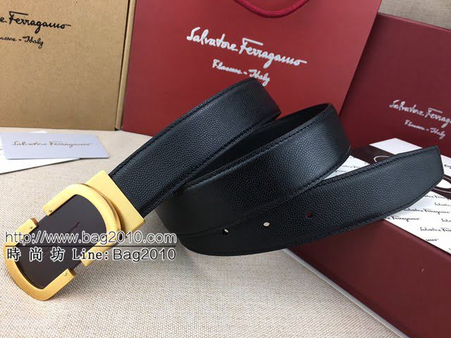 菲拉格慕男士皮帶 Ferragamo雙面牛皮休閒腰帶  jjp1027